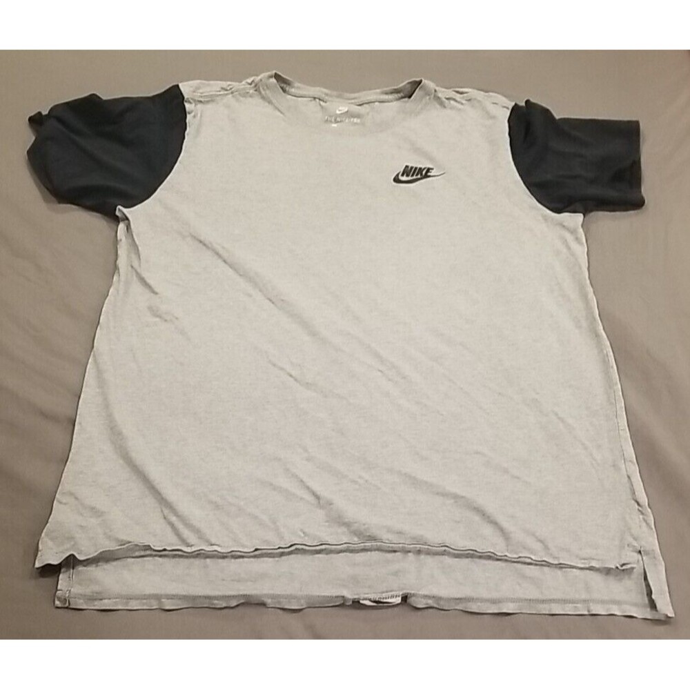 Nike Shirt Mens Large Gray Black Short Sleeve Nike Tee Spellout